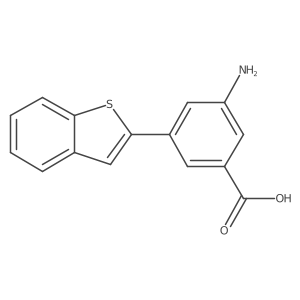 3-Amino-5-[benzo(B)thiophen-2-YL]benzoic acid Structure