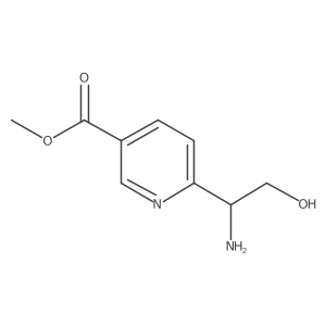 Methyl (R)-6-(1-amino-2-hydroxyethyl)nicotinate结构式