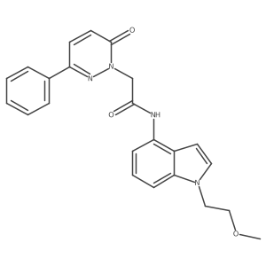 N-[1-(2-methoxyethyl)-1H-indol-4-yl]-2-(6-oxo-3-phenylpyridazin-1(6H)-yl)acetamide Structure