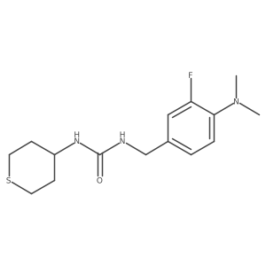 Urea, N-[[4-(dimethylamino)-3-fluorophenyl]methyl]-Na(2)-(tetrahydro-2H-thiopyran-4-yl)-结构式