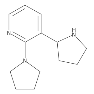2-(Pyrrolidin-1-yl)-3-(pyrrolidin-2-yl)pyridine Structure