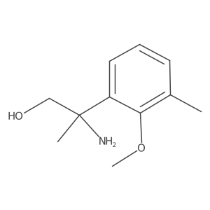 2-Amino-2-(2-methoxy-3-methylphenyl)propan-1-ol Structure