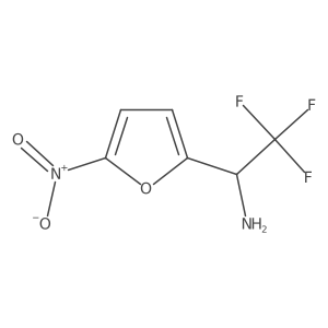2,2,2-Trifluoro-1-(5-nitrofuran-2-yl)ethan-1-amine结构式
