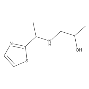 1-{[1-(1,3-Thiazol-2-yl)ethyl]amino}propan-2-ol Structure