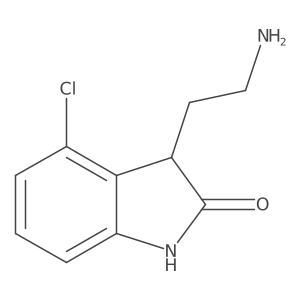3-(2-aminoethyl)-4-chloro-2,3-dihydro-1H-indol-2-one Structure