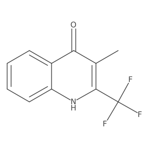 3-methyl-2-(trifluoromethyl)-1H-quinolin-4-one结构式
