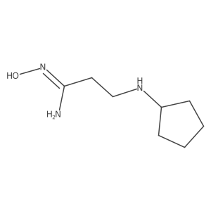 3-(cyclopentylamino)-N'-hydroxypropanimidamide结构式