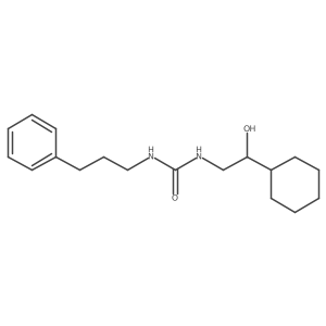 1-(2-Cyclohexyl-2-hydroxyethyl)-3-(3-phenylpropyl)urea结构式