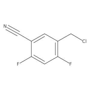 5-Cyano-2,4-difluorobenzyl chloride Structure