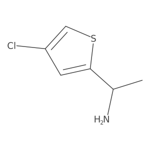 (1R)-1-(4-chlorothiophen-2-yl)ethan-1-amine结构式