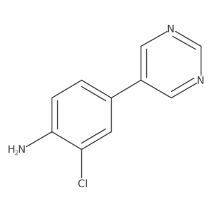 2-Chloro-4-(pyrimidin-5-yl)aniline Structure