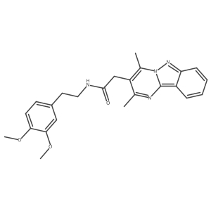 N-(3,4-dimethoxyphenethyl)-2-(2,4-dimethylpyrimido[1,2-b]indazol-3-yl)acetamide结构式