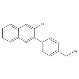 4-(3-Chloro-2-quinolinyl)benzenemethanol结构式