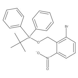 1-Bromo-2-[[[(1,1-dimethylethyl)diphenylsilyl]oxy]methyl]-3-nitrobenzene结构式