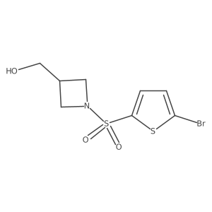 (1-((5-Bromothiophen-2-yl)sulfonyl)azetidin-3-yl)methanol Structure