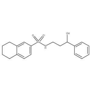 N-(3-hydroxy-3-phenylpropyl)-5,6,7,8-tetrahydronaphthalene-2-sulfonamide Structure