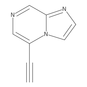 5-Ethynylimidazo[1,2-a]pyrazine结构式