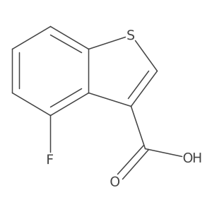 4-Fluoro-1-benzothiophene-3-carboxylic acid结构式