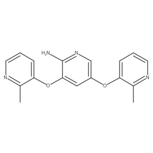 3,5-Bis[(2-methyl-3-pyridinyl)oxy]-2-pyridinamine结构式