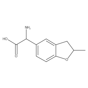 2-Amino-2-(2-methyl-2,3-dihydro-1-benzofuran-5-yl)acetic acid Structure