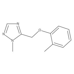 1-methyl-5-[(2-methylphenoxy)methyl]-1H-1,2,4-triazole结构式