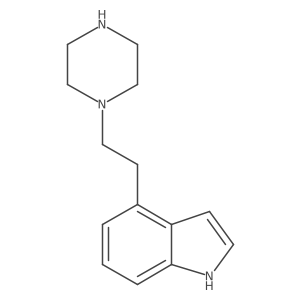 4-[2-(piperazin-1-yl)ethyl]-1H-indole结构式