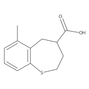 1-Benzothiepin-4-carboxylic acid, 2,3,4,5-tetrahydro-6-methyl-结构式