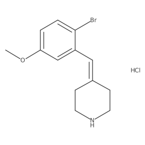 4-[(2-bromo-5-methoxy-phenyl)methylene]piperidine;hydrochloride结构式