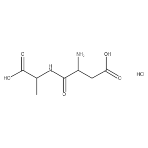 (S)-3-Amino-4-(((S)-1-carboxyethyl)amino)-4-oxobutanoic acid hydrochloride Structure