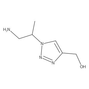 [1-(1-Aminopropan-2-yl)-1H-1,2,3-triazol-4-yl]methanol结构式