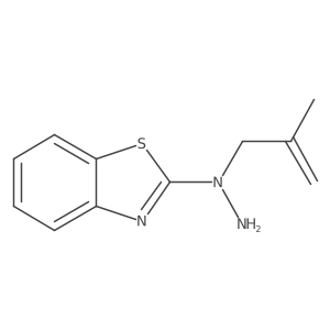 1-(Benzo[d]thiazol-2-yl)-1-(2-methylallyl)hydrazine Structure