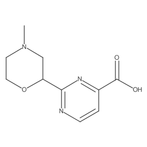 2-(4-Methylmorpholin-2-yl)pyrimidine-4-carboxylic acid结构式