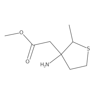 Methyl 2-(3-amino-2-methylthiolan-3-yl)acetate Structure