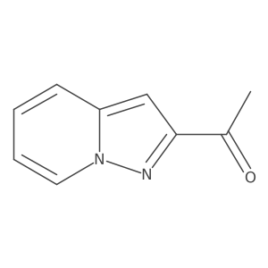 1-Pyrazolo[1,5-a]pyridin-2-ylethanone结构式