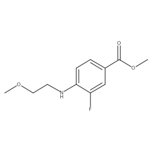 Methyl 3-fluoro-4-(2-methoxyethylamino)benzoate结构式