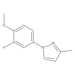 1-(3-Fluoro-4-methoxyphenyl)-3-methyl-1H-pyrazole Structure