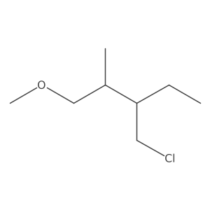 3-(Chloromethyl)-1-methoxy-2-methylpentane Structure