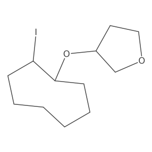 3-[(2-Iodocyclooctyl)oxy]oxolane Structure