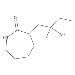 3-(2-Hydroxy-2-methylbutyl)azepan-2-one Structure