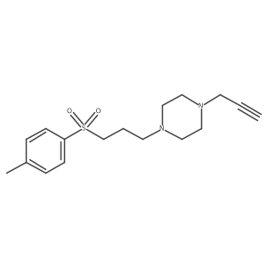 1-[3-(4-Methylphenyl)sulfonylpropyl]-4-prop-2-ynylpiperazine Structure
