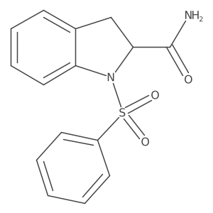 1-(Phenylsulfonyl)indoline-2-carboxamide Structure