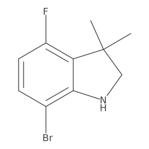 7-Bromo-4-fluoro-3,3-dimethyl-2,3-dihydro-1H-indole Structure