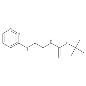 Tert-butyl N-(2-[(pyridazin-3-YL)amino]ethyl)carbamate结构式