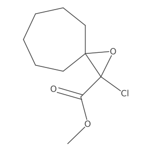 Methyl 2-chloro-1-oxaspiro[2.6]nonane-2-carboxylate Structure