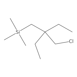 [2-(Chloromethyl)-2-ethylbutyl]trimethylsilane结构式