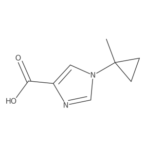 1-(1-Methylcyclopropyl)-1H-imidazole-4-carboxylic acid Structure