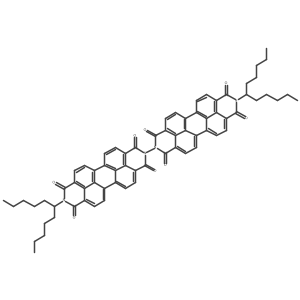 7-(6,8,17,19-Tetraoxo-18-undecan-6-yl-7,18-diazaheptacyclo[14.6.2.22,5.03,12.04,9.013,23.020,24]hexacosa-1(23),2,4,9,11,13,15,20(24),21,25-decaen-7-yl)-18-undecan-6-yl-7,18-diazaheptacyclo[14.6.2.22,5.03,12.04,9.013,23.020,24]hexacosa-1(23),2,4,9,11,13,15,20(24),21,25-decaene-6,8,17,19-tetrone结构式