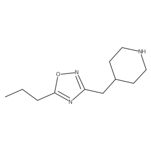 3-(Piperidin-4-ylmethyl)-5-propyl-1,2,4-oxadiazole结构式