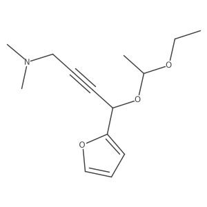 2-Butyn-1-amine, 4-(1-ethoxyethoxy)-4-(2-furanyl)-N,N-dimethyl-结构式