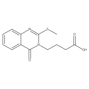 4-[2-(methylthio)-4-oxoquinazolin-3(4H)-yl]butanoic acid Structure